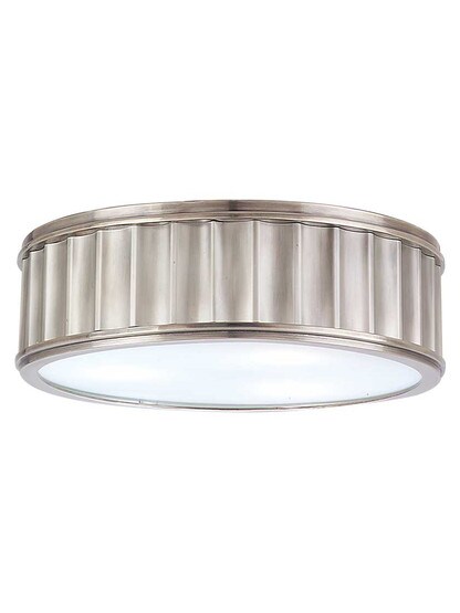 Middlebury Round 2-Light Flush Mount in Historic Nickel.
